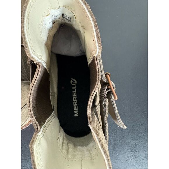 Merrell Woman Comfort Stone Tremblant Ankle Suede Wedge Shoes boots sz 8.5 - Picture 10 of 13